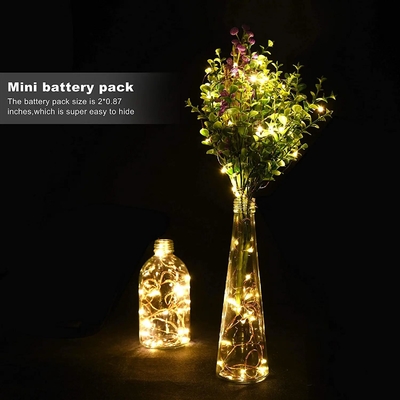 20 LED Warm White Mini String Lights For Mason Jars DIY Crafts Decorations