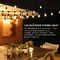 25 Bulbs Waterproof Outdoor Festoon Lights 240V Ambiance Patio For Wedding